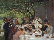 Albert Auguste Fourie The wedding meal in Yport china oil painting artist